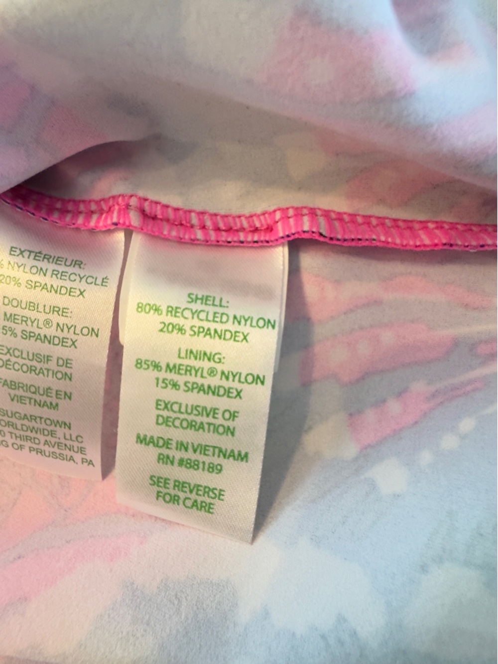 LIlly Pulitzer FEDERICA 👗 UPF 50+, PASSION FRUIT PINK LIL WILD NIGHTS. SZ SMALL - Picture 9 of 10
